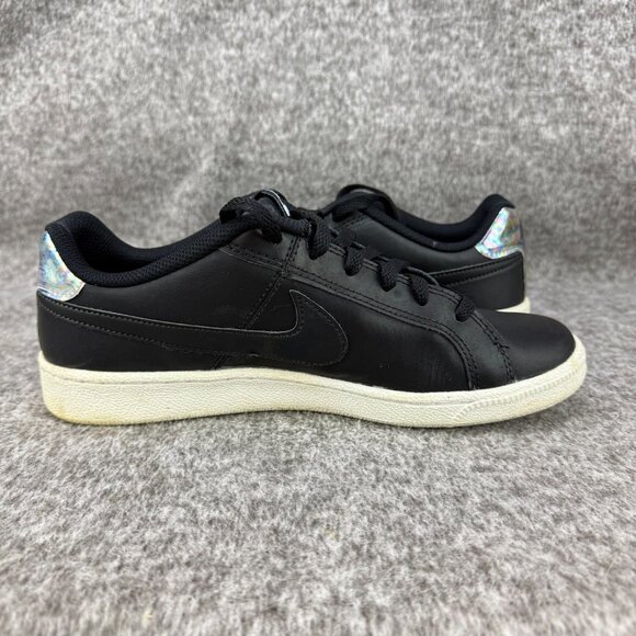 ✅ Womens 8.5 Nike Court Royale Low Top Shoes Trainers Black/iridescent Sneakers - Picture 10 of 13